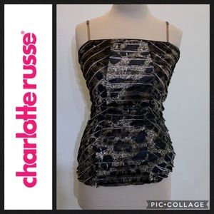 CHARLOTTE RUSSE Ruffled Cami
